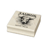 Taurus Bull Astrologie Zodiac Sign Custom Geburtst Gummistempel (Stempel)