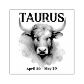 Taurus Bull Astrologie Zodiac Sign Custom Geburtst Gummistempel (Prägung)