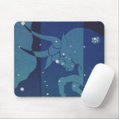 Taurus Bull Constellation Vintag Zodiac Astrologie Mousepad (Mit Mouse)