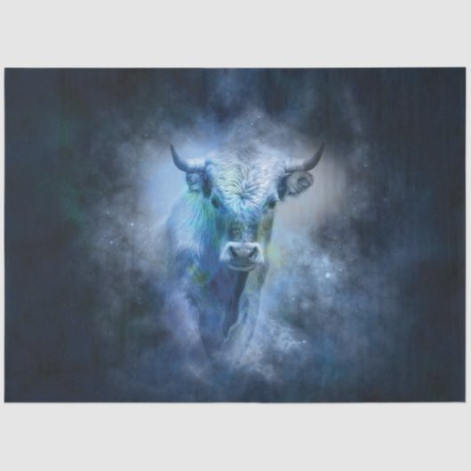 Taurus Bull Decoupage Seidenpapier (Vorderseite)