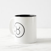 Taurus Bull Horoscope Zodiac Sign Tasse (Vorderseite Links)