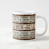 TAURUS - BULL - KAFFEE/SOUP/JUMBO - TASSE - TEXT (Rechts)