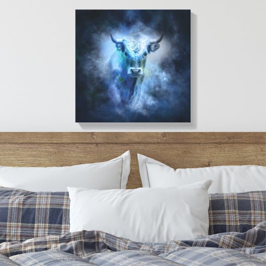 Taurus Bull Leinwanddruck (Insitu (Schlafzimmer))