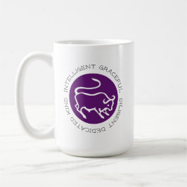 Taurus Bull Logo Zodiac Star Signatur Astrologie K Kaffeetasse