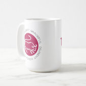 Taurus Bull Logo Zodiac Star Signature Astrologie Kaffeetasse (Vorderseite Links)