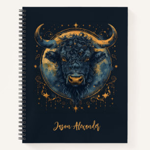 Taurus Bull School Notebook Toro Taurus Zodiac Notizblock