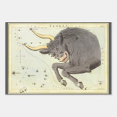 Taurus Bull, Vintager Sternbild Urania Geschenkpapier Set (Vorderseite)