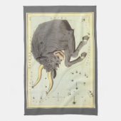 Taurus Bull, Vintager Sternbild Urania Geschirrtuch (Vertikal)