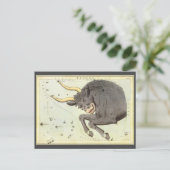 Taurus Bull, Vintager Sternbild Urania Postkarte (Stehend Vorderseite)