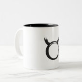 Taurus Bull Zodiac Sign Spring Astrologie Zweifarbige Tasse (Vorderseite Links)