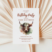 Taurus Bull Zodiac Sign Themed Geburtstagsparty Einladung