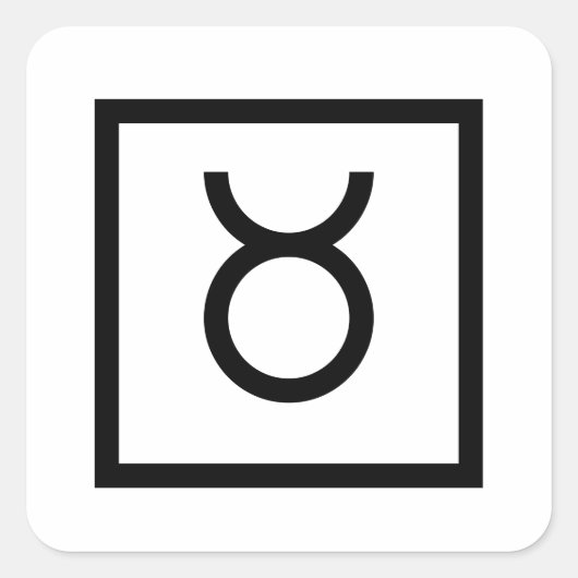 Taurus Bull Zodiac signiert astrologie Aufkleber (Vorderseite)