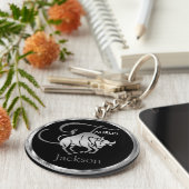 Taurus ♉ Bull - Zodiac-Zeichen Schlüsselanhänger (Seite)