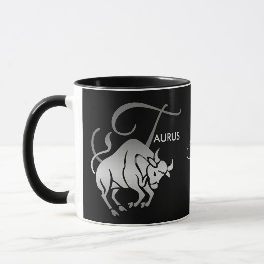 Taurus ♉ Bull - Zodiac-Zeichen Tasse (Links)