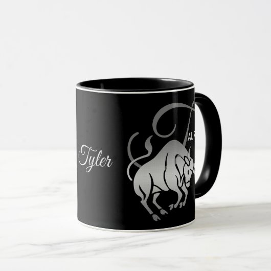 Taurus ♉ Bull - Zodiac-Zeichen Tasse (VorderseiteRechts)