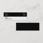 Taurus Business Card Mini Visitenkarte (Vorne/Hinten)