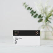 Taurus Business Card Visitenkarte (Stehend Vorderseite)