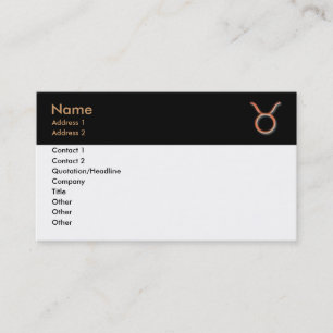 Taurus Business Card Visitenkarte