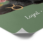 Taurus Cat Art Print, Zodiac Cat Poster (Ecke)