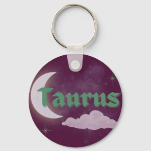 Taurus Celestial Ästhetische Dreamy Moon Cloud Sta Schlüsselanhänger