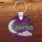 Taurus Celestial Ästhetische Dreamy Moon Cloud Sta Schlüsselanhänger (Rückseite)