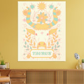 Taurus Celestial Zodiac Pastel Dreams Leinwanddruck (Insitu (Wohnzimmer))