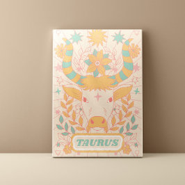 Taurus Celestial Zodiac Pastel Dreams Leinwanddruck