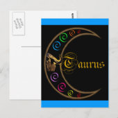 Taurus Celestrial Moon Postkarte (Vorne/Hinten)