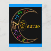 Taurus Celestrial Moon Postkarte (Vorderseite)