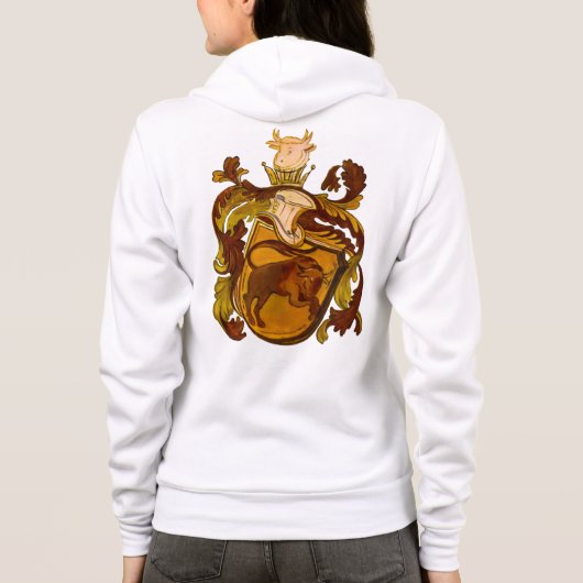 Taurus Coat of Arms Hoodie Jacket (Rückseite)