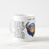 Taurus Coffee Tasse für Zodiac Liebhaber (Vorderseite Links)