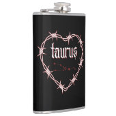 Taurus Constellation Gothic Dark Celestial Edgy Flachmann (Rechts)