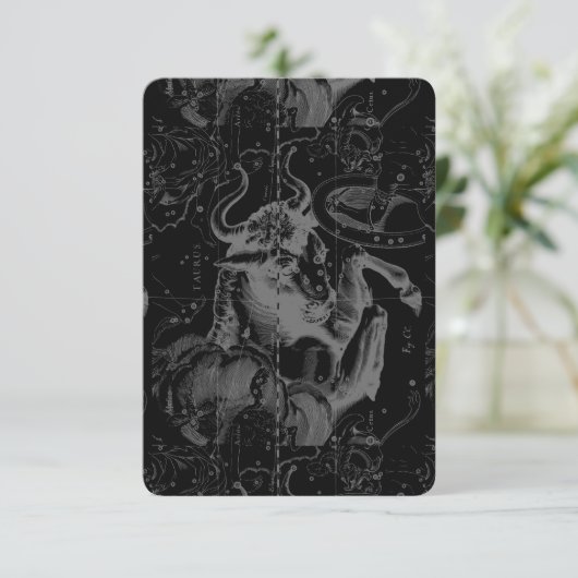 Taurus Constellation Hevelius Dekor 1690 (Stehend Vorderseite)