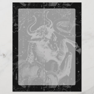 Taurus Constellation Karte Hevelius 1690 auf Schwa