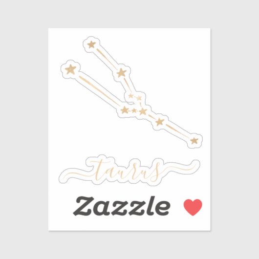 Taurus Constellation Keramik Aufkleber (Blatt)