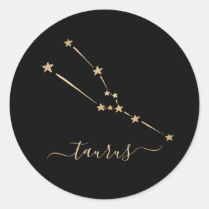 Taurus Constellation Keramik Runder Aufkleber