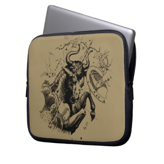 Taurus Constellation Map Hevelius 1690 Laptopschutzhülle (Vorderseite Links)