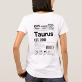 Taurus Custom Zodiac Astrologie Geburtstag Mai T-Shirt (Rückseite)