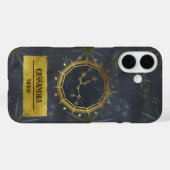 Taurus Dark Zodiac Astrologie: Schwarz & Gold Case-Mate iPhone Hülle (Rückseite (Horizontal))