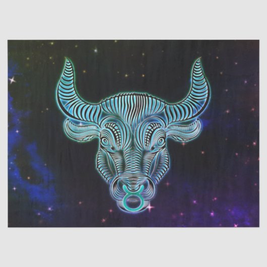Taurus das Bull-Zodiaktpapier Seidenpapier (Vorderseite)