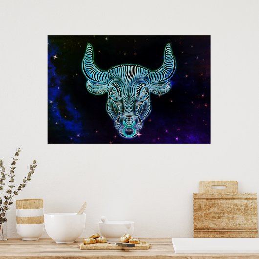 Taurus das Bulldogposter Poster (Küche)