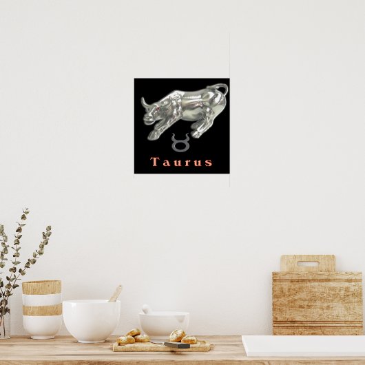 Taurus das Bullposter Poster (Küche)