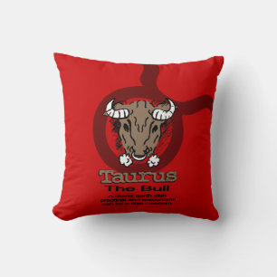 Taurus das rote Bull-Kissen Kissen