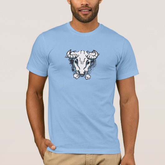 Taurus der Stier zodiac Astrologie Herrblau T - Sh T-Shirt (Vorderseite)