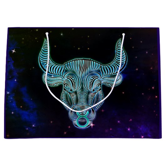 Taurus der Stier zodiac Geschenktasche Große Geschenktüte (Vorderseite)