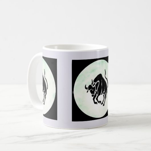 Taurus-Design Kaffeetasse (Vorderseite Links)