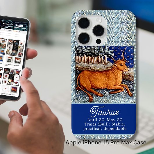 Taurus Die Bull Zodiac Sign Geburtstagsparty Case-Mate iPhone Hülle