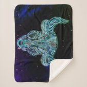 Taurus die Bulle zodiac Decke Sherpadecke (Vorderseite)