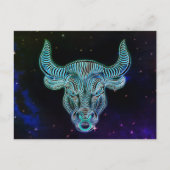 Taurus die Bulle zodiac Postkarte (Vorderseite)