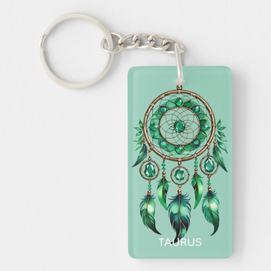 Taurus Dreamcatcher Schlüsselanhänger (Vorderseite)